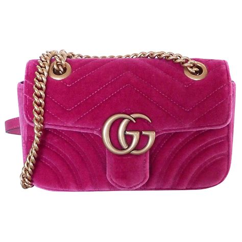 fake velvet gucci bag|gucci velvet bag fuchsia.